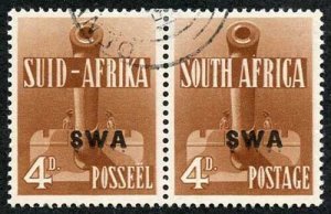 South West Africa SG118 4d Red Brown  Fine used