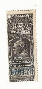 1897 Canada - Victoria Weights and Measure #FWM47