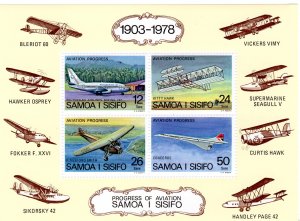 SAMOA 1978 Sc#469 Progress of Aviation/Concorde S/S (1) MNH
