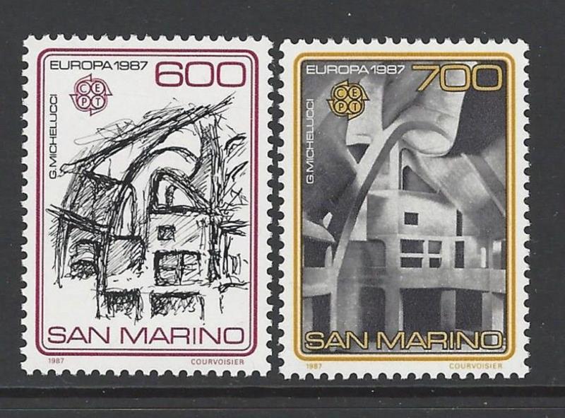 San Marino 1987 Europa Church VF MNH (1120-1)