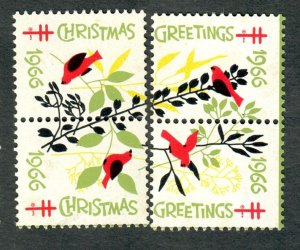 Christmas Seals from 1966 MNH set of 4