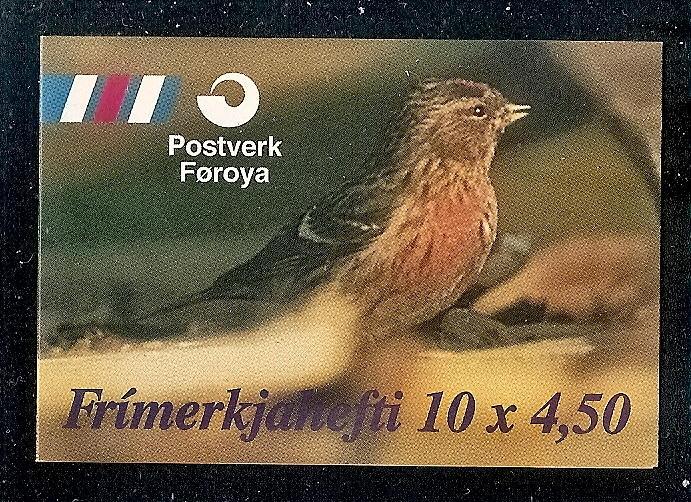 Faroe Islands 314a Used 1997 Birds Complete Booklet