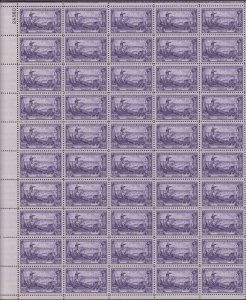 US,1003,WASHINGTON AT BROOKLYN,MNH VF, FULL SHEET,1950'S COLLECTION,MINT NH ,VF