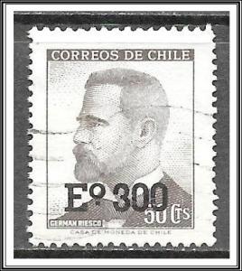 Chile #450 German Riesco Surcharged Used