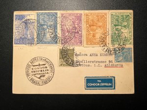 1934 Brazil Airmail Cover Rio De Janeiro to Ottobus Germany via Condor Lufthansa