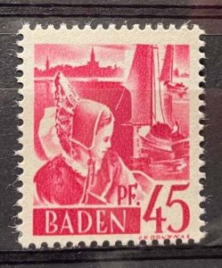 (3411) BADEN 1947 : Mi# 9 - MNH** VF