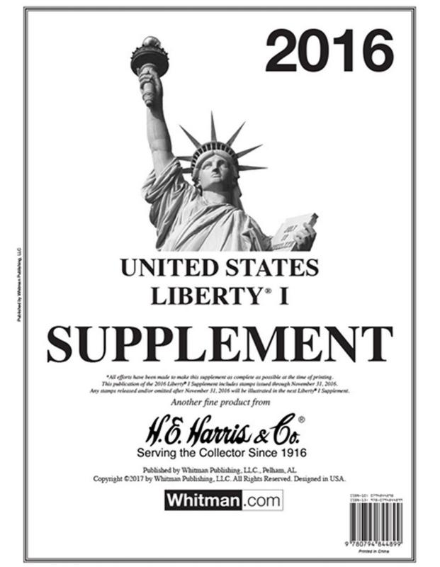 H E Harris Liberty 1 Supplement for Stamp issued in 2016 (Liberty I)