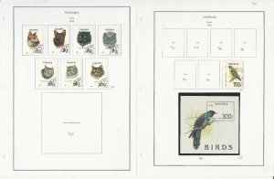 Tanzania Stamp Collection on 28 Steiner Pages, 1991-1994, JFZ