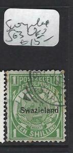 SWAZILAND   (P2103B)   ARMS 1/-  SG 3   VFU