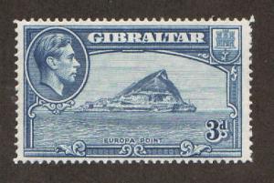 Gibraltar Sc 111a MLH. 1942 3p KGVI & Europa Point