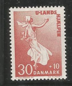 DENMARK  B29  MINT HINGED,  AFRICAN MOTHER, CHILD