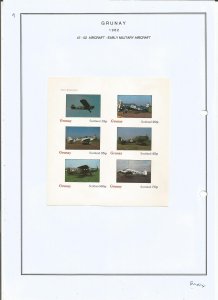 GRUNAY- 1982 - Military Aircraft - Sheets - Mint Light Hinged - Private Issue