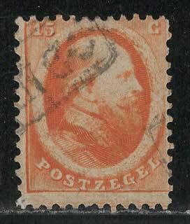 Netherlands Scott # 6, used, Haarlem print