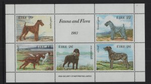 Ireland   #563-567a  MNH  1983  sheet  dogs  drawings