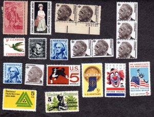 USA  Scott # 1268 - 1330 MH / MNH  CAT = $ 5.00   Lot 220345 -15