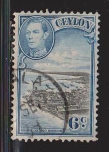 CEYLON Scott # 280 Used - King George VI