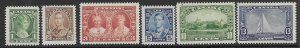 Canada 211-16    1935  set 6   FV F  mint nh