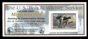 #RW66A 1999 - 2000 - US Federal Duck Stamp - Mint