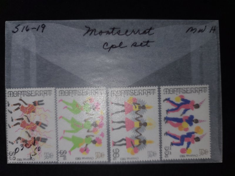 Montserrat #516-19 Complete Set MNH