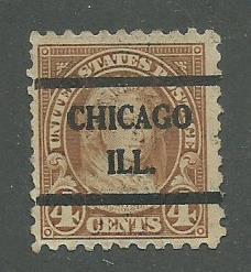 1925 USA Chicago, Ill.  Precancel on Scott Catalog Number 585