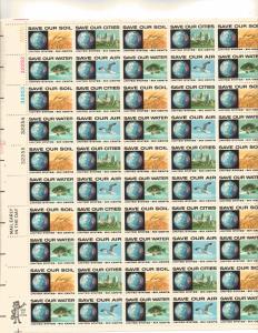 US 1410-13 - 6¢ Anti-Pollution Issue Unused