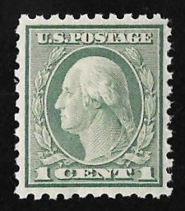 543 1 cent Washington, Green Stamp mint OG NH EGRADED F-VF 72