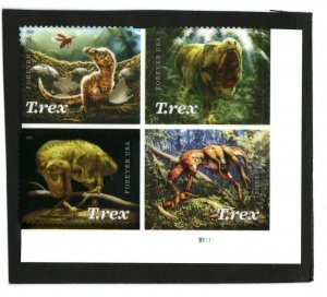 PB T.rex  5410-5413 (Singles T.rex  MNH