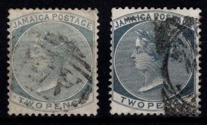 Jamaica 1883-97 Victoria Def., 2d grey/slate [Used]