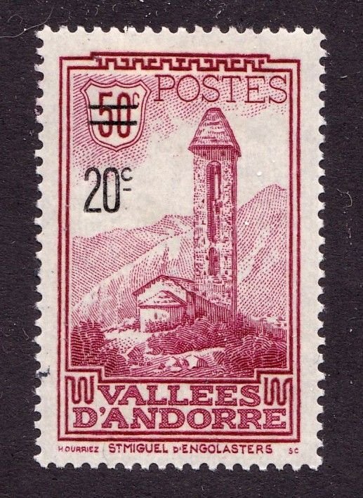 Andorra (Fr.)       64         MH OG          CV $18.50