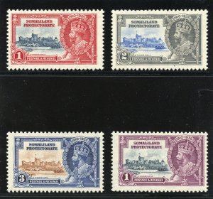 Somaliland 1935 KGV Silver Jubilee set complete superb MNH. SG 86-89. Sc 77-80.