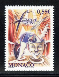 Monaco 2667 MNH, Florestan Company 25th. Anniv. Issue from 2012.