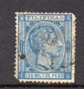 Philippines 1870s Classic Alfonso Used Value 125m. 182377