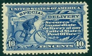 US #E6, 10¢ ultramarine, og, LH, strong color, F/VF, Scott $230.00