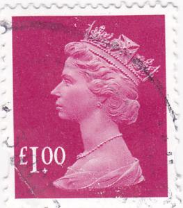 G.B. 1993 QE II (Machins) £1.00 Magenta used