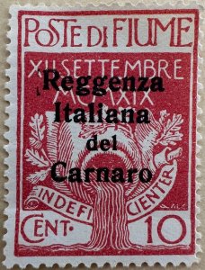 Fiume 1920 Sc.107 Unused