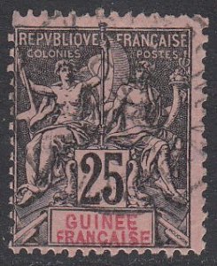 French Guinea 10 Used CV $8.00