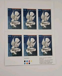 Canada 2003 J J Audubon's Birds  #1983a Booklet PANE OF 6 BK 267