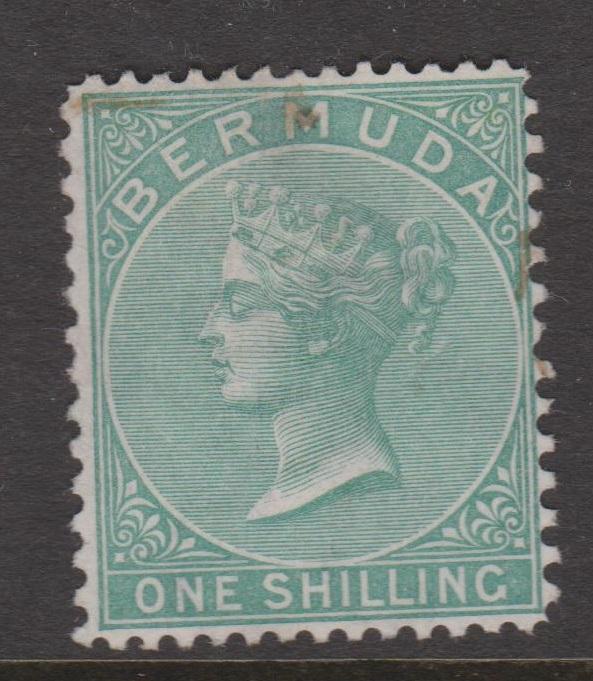 Bermuda 1894 1/- Green Sc#9 MNG