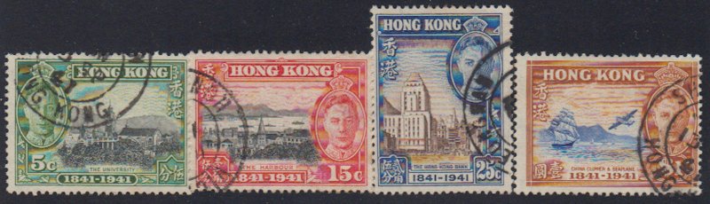 Hong Kong - 1941 - SC 170-73 - Used - Short set