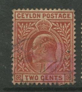 Ceylon #166 Used  1903  Single 2c Stamp