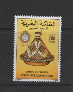 Morocco #673  (1989 Blind Week issue) VFMNH CV $0.55