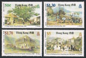 HONG KONG SC#486-489 19th Century Paintings (1987) MH