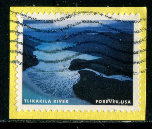 5381j US (55c) Wild & Scenic Rivers - Tlikakila SA, used on paper