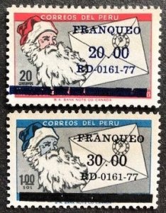 Peru 642,643 MNH, Surcharge