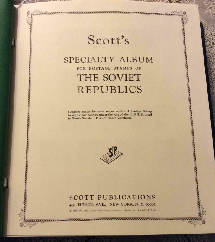 Stamp Albums - Scott Country Albums