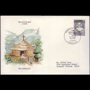 GABON 1981 - FDC-475 Missionary Klaine