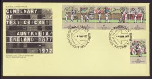 Australia 661-666 Cricket U/A FDC