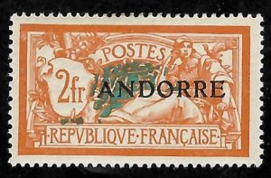 French Andorra #18 - 19 Mint Hinge