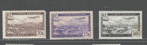 ALGERIA 1946 AIR POSTE #C4; C5 ; C6 TRULY MNH & ORIG. GUM