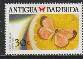 1988 Antigua - Sc 1153 - MH VF - 1 single - Butterflies